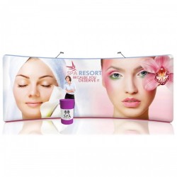 20ft EZ Tube Curved Fabric Trade Show Display