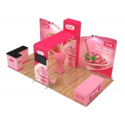 10x20ft Custom Trade Show Booth Display Q