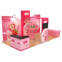 10x20ft Custom Trade Show Booth Display Q