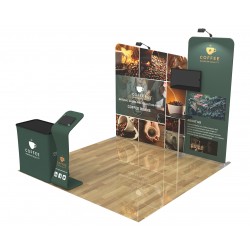 10x10ft Custom Trade Show Booth Display 03 10x10ft Custom Trade Show Booth Display 03