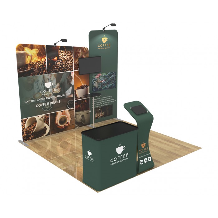 10x10ft Custom Trade Show Booth Display 03 10x10ft Custom Trade Show Booth Display 03