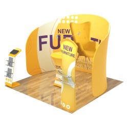 10x10ft Custom Trade Show Booth Display 09 10x10ft Custom Trade Show Booth Display 09