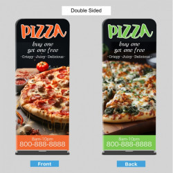 Tension Fabric Stand 36x90 - Double Sided Print Tension Fabric Stand 36x90 - Double Sided Print