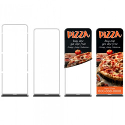 Tension Fabric Stand 36x90 - Double Sided Print Tension Fabric Stand 36x90 - Double Sided Print